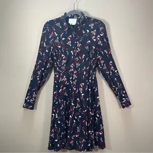 Kate Spade Oh So Foxy Fox Print Shirt Dress Size 4